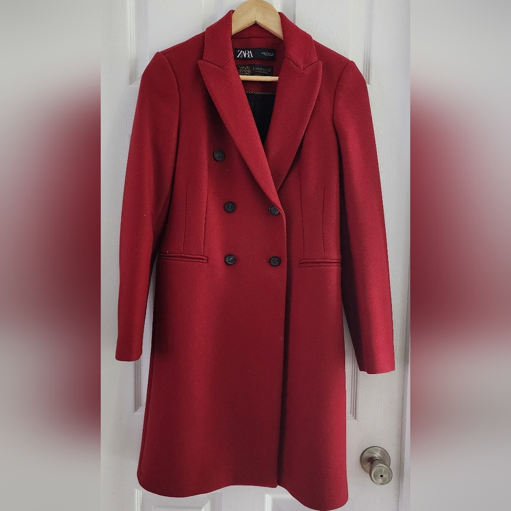 Zara red coat